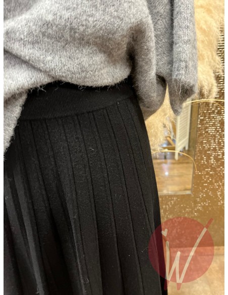 Gonna Plissé Estelle Nero