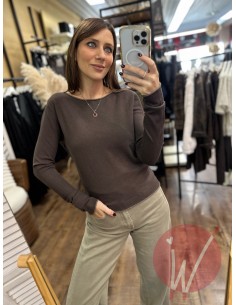 Maglia Slim Crystal Moro