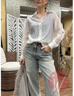 Camicia Celine Gesso