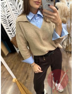 Maglia Claire Bouclè Beige 2