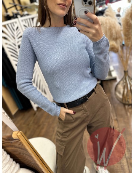 Maglia Slim Dafne Azzurro