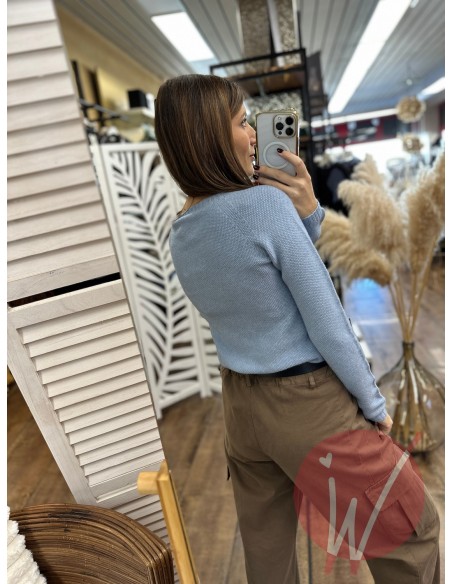 Maglia Slim Dafne Azzurro