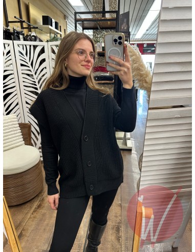 Gilet Over Jill Nero Gilet Over Jill Nero