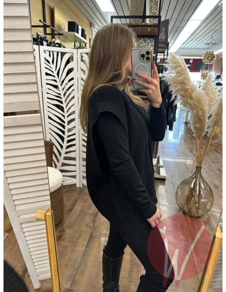 Gilet Over Jill Nero