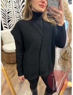 Gilet Over Jill Nero 2