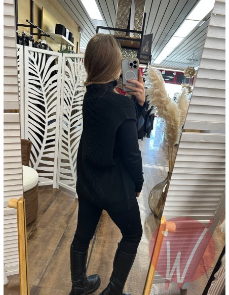 Gilet Over Jill Nero