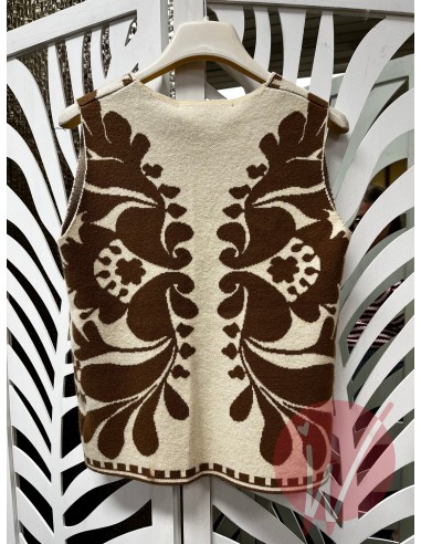 Gilet Etnico Cile Cammello- HAVE ONE