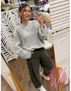 Maglia Cookie Grigio Perla