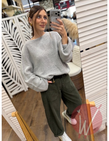 Maglia Cookie Grigio Perla