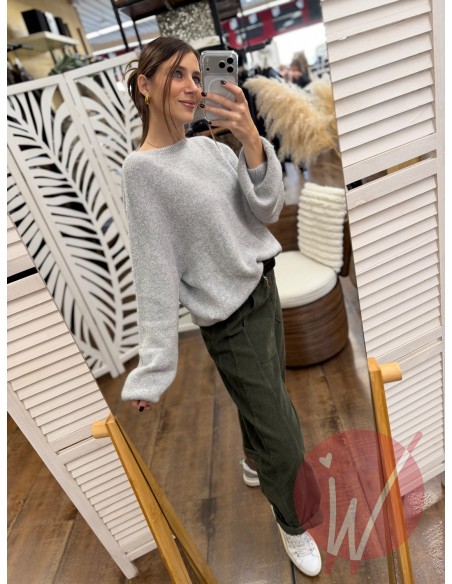 Maglia Cookie Grigio Perla