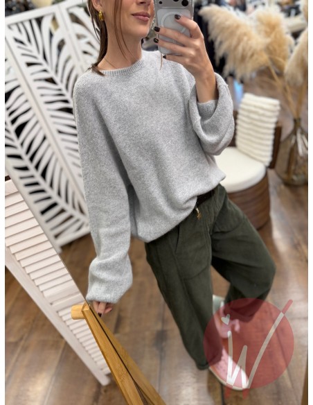 Maglia Cookie Grigio Perla