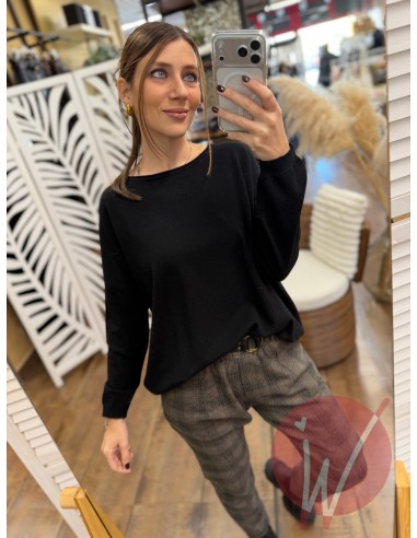 Maglia Over Sandy Nero