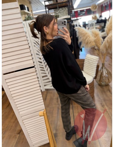 Maglia Over Sandy Nero