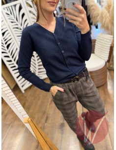 Cardigan Slim Mary Blu 2
