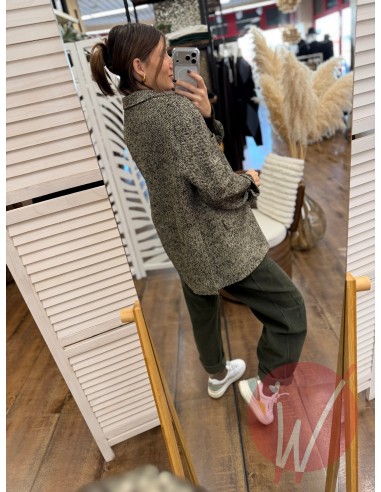 Blazer Over Spinato Verde Militare