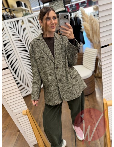 Blazer Over Spinato Verde Militare