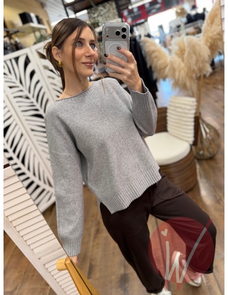 Maglia Camille Grigio Melange