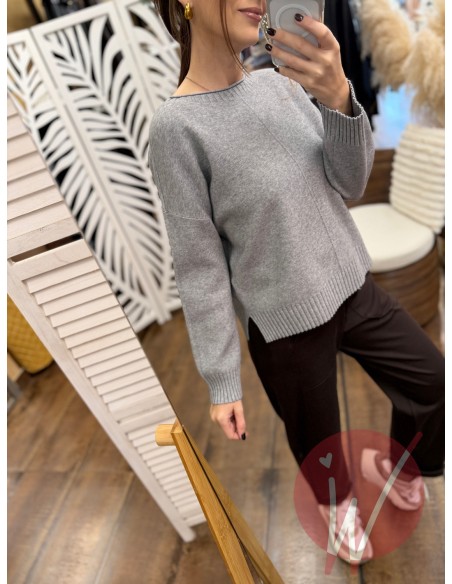 Maglia Camille Grigio Melange