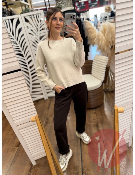 Maglia Camille Beige Melange