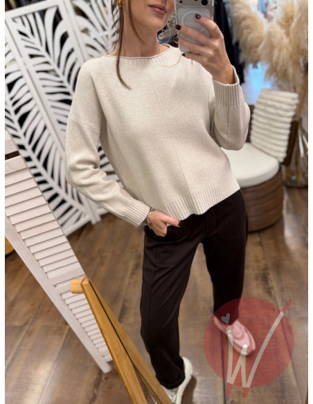 Maglia Camille Beige Melange