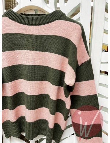 Maglia Ellis Rosa-Militare