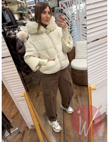 Piumino Corto Zurigo Panna