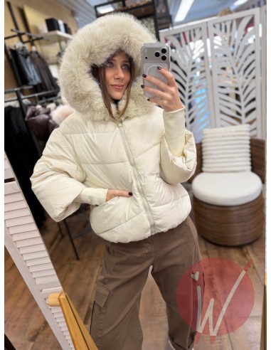 Piumino Corto Zurigo Panna