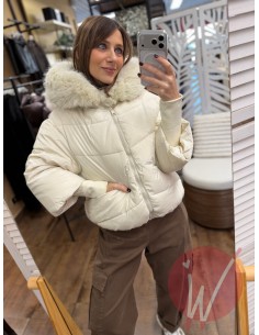 Piumino Corto Zurigo Panna 2