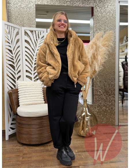 Ecopelliccia Corta Aura Cammello - HAVE ONE