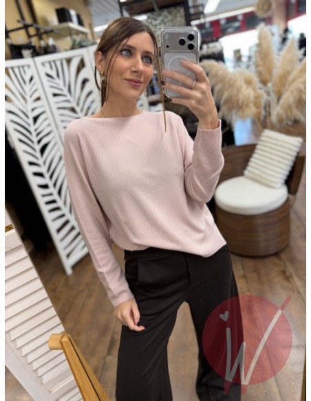 Maglia May Rosa Cipria