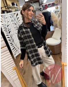 Camicia Check Nero/Moro