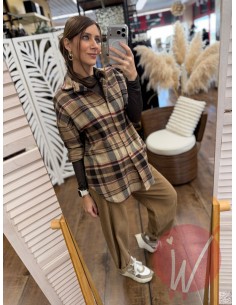 Camicia Check Moro/Bordeaux 2