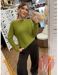 Maglia Spacchi Alma Verde...