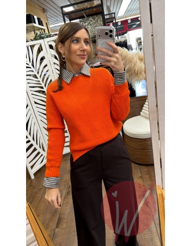 Maglia Spacchi Alma Arancio