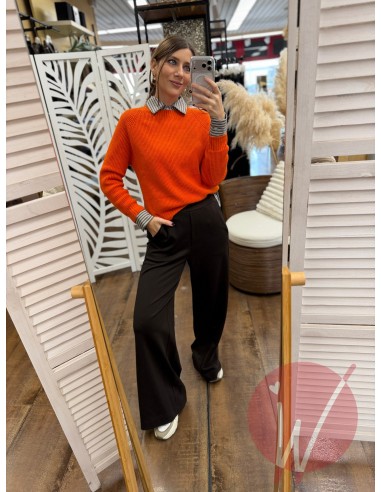 Maglia Spacchi Alma Arancio