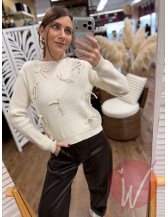 Maglia Fiocchi Coco Crema