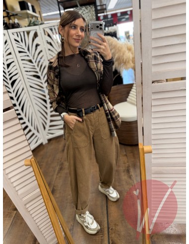 Pantalone Boston Velluto Cammello