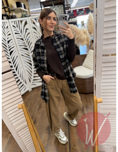 Pantalone Boston Velluto Cammello