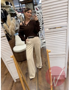 Pantalone Palazzo Toledo Burro