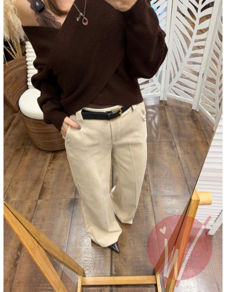 Pantalone Palazzo Toledo Burro