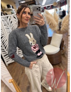 Pull Bunny Grigio