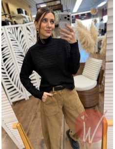 Lupetto Onde Hannah Nero