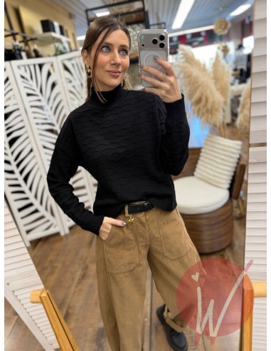 Lupetto Onde Hannah Nero