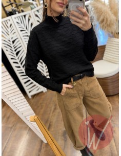 Lupetto Onde Hannah Nero 2