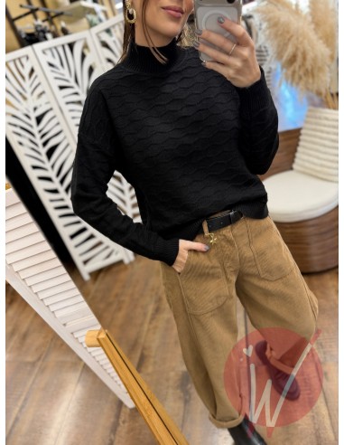 Lupetto Onde Hannah Nero