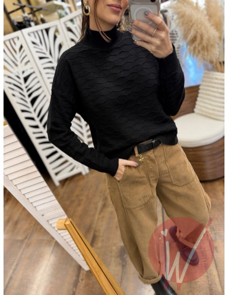 Lupetto Onde Hannah Nero