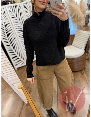 Lupetto Onde Hannah Nero