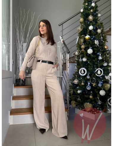 Maglia Fiocchi Coco Beige Melange