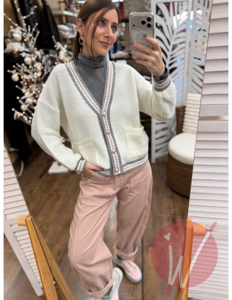 Cardigan Corto Nicole Panna