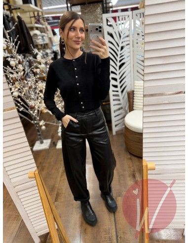 Cardigan Coreana Joy Nero